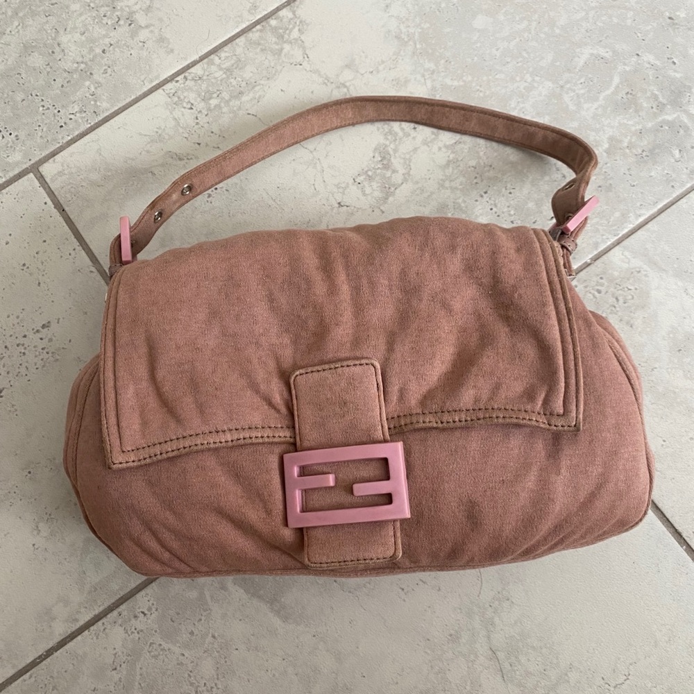 Authentic FENDI Mamma Baguette Shoulder Hand Bag